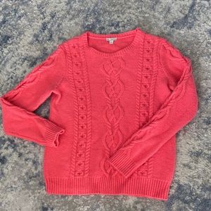Bright Salmon colored GAP sweater